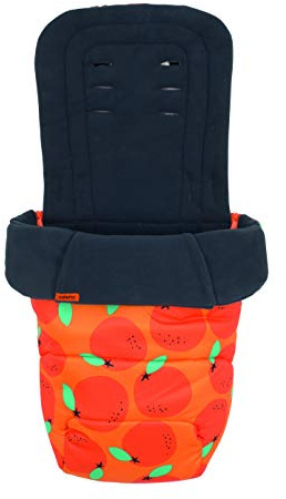 Cosatto Universal Footmuff – Cosy Toes, All Season Luxury Quilted Pram, Pushchair, Stroller Liner Liner, Washable, With Kangaroo Pouch For Hands (So Orangey)
