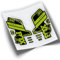 Autocollants fourche Fox 32 Performance Step Cast 2021 couleurs WP407 vert citron