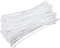 KGS Cable Ties | Nylon Self Locking Plastic Zip Tie Wraps | 100 Pieces per Pack | 150mm x 3.6mm (6 Inch) | White