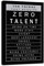 Ten Things That Require Zero Talent Motivierende Poster Inspirierende Wandkunstdrucke auf Leinwand, moderne Heimdekoration, Kunstwerk für Wohnzimmer, fertig zum Aufhängen, 61 cm Bx91 cm H