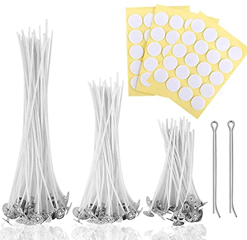 kerzendochte für Kerzen, kerzendocht 10/15/20cm,dochte für Kerzen 100 Stück Candle Wick für Kerzen selber Machen Candle DIY