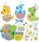 Baker Ross FX532 Dinosaurier-Ostereier-Dekorationssets - 8er-Pack, Schaumstoff-Osterbasteldekoration für Kinder