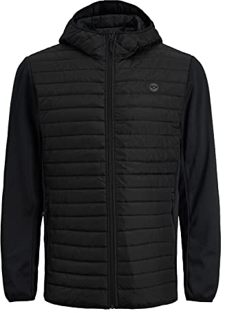 JACK & JONES Homme Jjemulti Quilted Ps Noos, Noir - Détails : Manches À Enfiler, 5XL EU