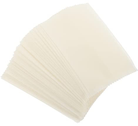 100Pcs White Greaseproof Paper Food Bags, 7X10.5Cm Waxed Paper Pouches for Bread, Cookies, Snacks, and Sweets, Ideal for Bakery and Party Use