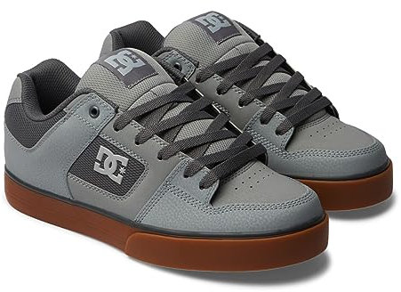 DC Shoes Herren Pure-Leather Shoes for Men Sneaker, Carbon Gum 1,41 EU