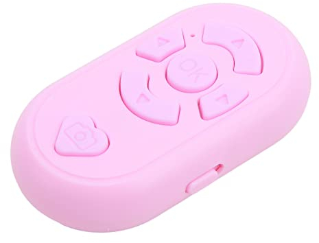 TikTok Remote Control, BT Hands Free Kindle App Page Turner, Rechargeable Camera Video Recording Remote TikTok Scrolling Ring Clicker for Phone (Pink)