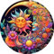Yiminu.DS Diamond Painting Erwachsene Kinder, 5D Diamont Painting Bilder Diamant Painting Mond Sonne Bastelset Basteln Mädchen, 30CM X 30CM