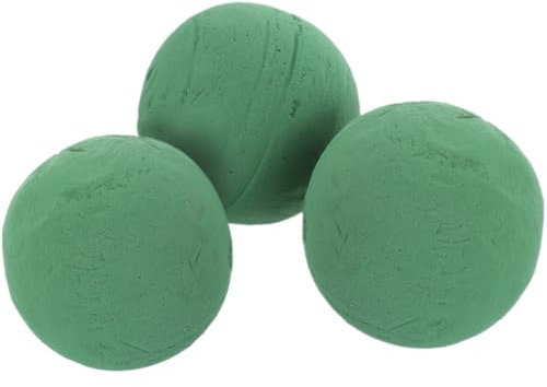 Angoily 4 Stücke Steckmoos Kugel 9 cm Blumensteckmasse Rund Steckschaum Kugel, Steckziegel für Blumengestecke, Mooskugeln Steckschwamm Blumensteckschaum für Frischblumen Hochzeit Deko (9Cm)