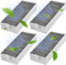 4 Filtros de Carbón Activo para Campana Extractora Bosch 17004811 HEZ9VRUD0, Siemens 17004796 HZ9VRCR0, Neff 17004806 Z821VR0, Gaggenau CA282111, Accesorio de filtro de Filtros de Grasa