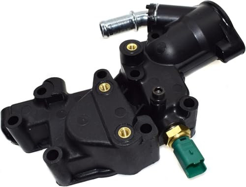 Partsline Boîtier de Thermostat avec capteur pour moteurs 1.1 & 1.4 HDi compatible avec C2, C3, C3 Pluriel, C3 Picasso, 206, 207, 307 équivalent à 1336.Y8, 9654775080