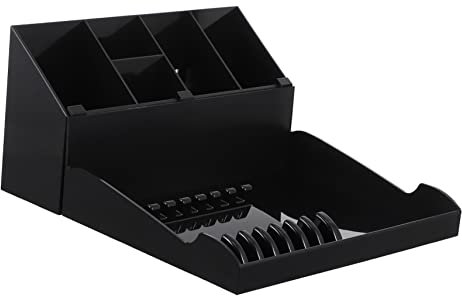 LALADEFIEE Hairdressing Scissor Storage Box Salon Tool Organizer Clip Holder Barber Accessory
