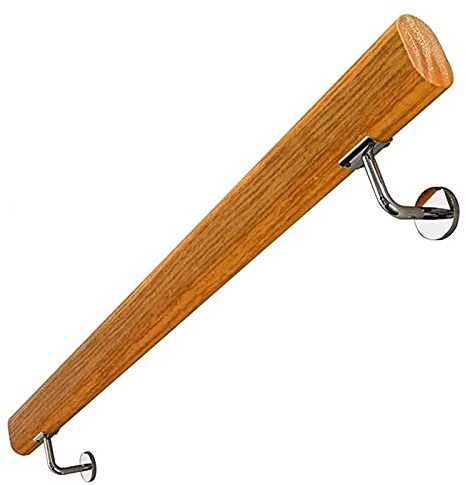 MBHHU Pasamanos de Escalera Antideslizante de Madera con Juego Completo, pasamanos de Escalera de Madera Antideslizante for Interiores y Exteriores, Ancianos, niños y lofts.(3ft/90cm)