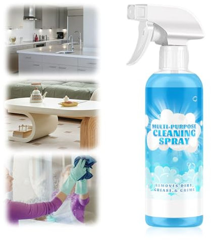 Kitchen Cleaner Spray, Cleaning Products Pro Foam Kitchen and Oven Surface Cleaner, 2025 New Powerful Fridge Sink Microwave Toilet Limescale Remover Spray, Multi-Purpose Cleaner for Home (1, 1Pack)