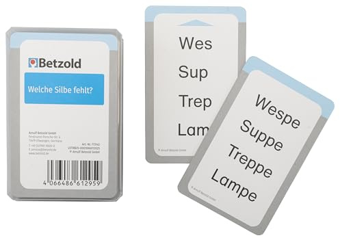 Betzold Welche Silbe fehlt? Karten für den Magischen Zylinder | Sprachübung für Lernende