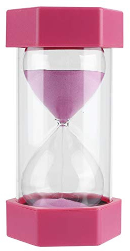 Kuuleyn Sablier Hexagonal sablier en Verre, minuterie de 30 Minutes, Salle de Classe, Bureau à Domicile, Cuisine, Outil de Gestion du Temps, Aide à l'éducation, Aide au Travail (Grand Hexagone 30