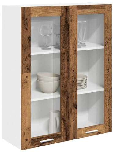 vidaXL Hängeschrank Altholz 80 x 31 x 100 cm Holzwerkstoff
