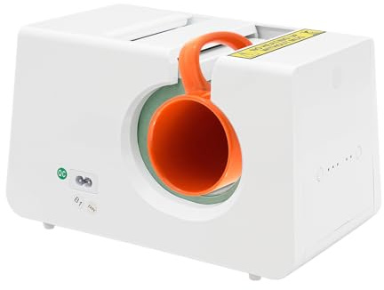 MEELRYD Prensa de calor automática, prensa de sublimación para taza de 11 oz, 3 ajustes de temperatura, 2 temporizadores, prensa de calor para tazas, tazas de café