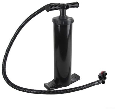 Eawfgtuw Manuelle Luft für Schlauchboote und Kajaks, 14,5 PSI Handpumpe mit 5 Düsen, ABS-verstärkte tragbare Luft für Gummiboote,