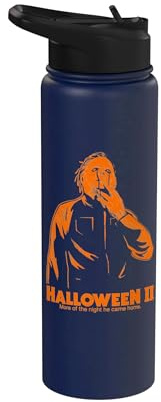 Halloween II Michael Myers Bold Mask Poster Stainless Steel Insulated Water Bottle