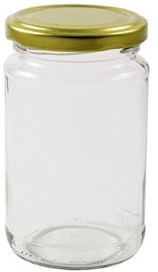 1lb Jam Jars x 100 Pack, FSA Approved with Gold Airtight lids, Wares of Knutsford Ltd.