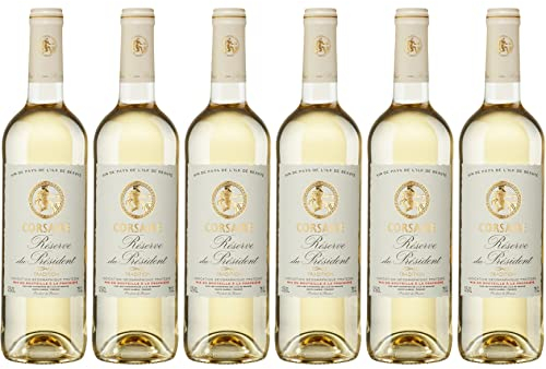 Corsaire - Weisswein aus Korsika, Réserve du Président IGP Ile de Beauté (6 x 0,75 L)