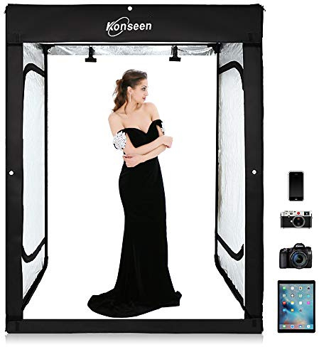 Konseen Photo Light Box 47x39x78 inch, Large Photo Box for Photography