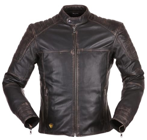 Modeka Kaleo Motorrad Lederjacke Grau 3XL