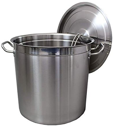 Euro Tische Gastronomie Kochtopf groß Suppentopf - Ø 30 x 30 cm Edelstahl Kochtöpfe 20l - ideal geeignet für ALLE Herdarten & große Küchen - Gastro Kochtopf set Topfset edelstahl Topf groß