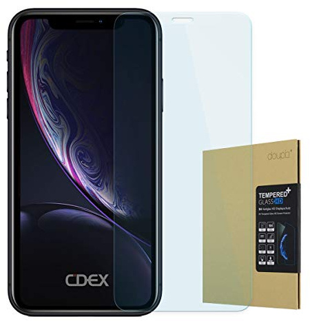 doupi Panzerfolie für iPhone 11 (2019) / XR (6,1 Zoll), Preimium 9H Hartglas HD Panzer Display Schutz Glasfolie
