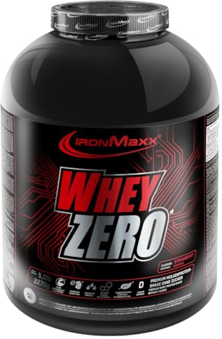 Whey ZERO Whey Protein Pulver 2750g Strawberry - Zuckerfreies High Protein Shake mit 82% Eiweiß, Enthält alle 8 essentielle Aminosäuren