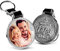 Premium „Für den besten Papa der Welt“ - Foto-Schlüsselanhänger aus METALL mit dunklem Echtleder und Gravur - personalisierte Geschenkidee zu für Muttertag