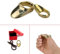 MILAEM Handgefertigte traditionelle Messing Handgelenk Bogenschießen Daumen Ring Fingerschutz für Übung und Schießen (22#)