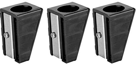 Alomejor 3 STÜCKE Queue TIPP Trimmer Tragbare Billard Queue TIPP Reparatur Former Trimmer Werkzeug Anspitzer Design für Billard Pool Queue Snooker Tipps(Schwatz)