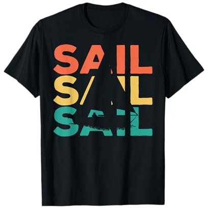 Retro Vintage Segeln Geschenk für Segler T-Shirt