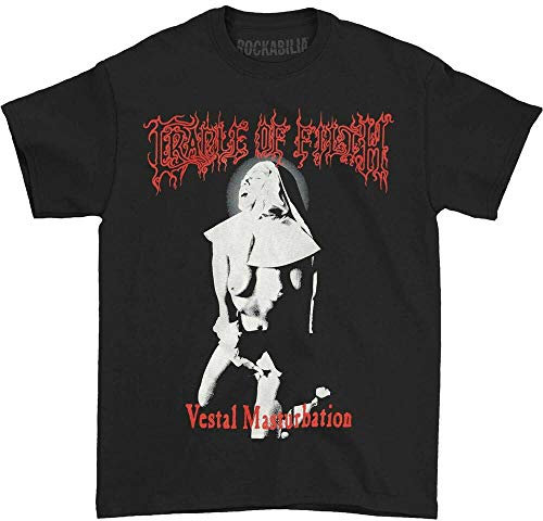 SDFSDF Cradle of Filth Men's Vestal T-Shirt Black XL Black