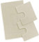 EmporioHome Tappeto 3 Pezzi Bagno Rettangolare in Cotone Scendi Doccia Alta QualitA' Made in Italy (panna)