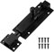 Rusoz Gate Bolt 4 Inch Heavy Duty Door Lock,Durable Slide Bolt for Increasing Security on Window Moving Sliding Door Bathroom Doors,Black