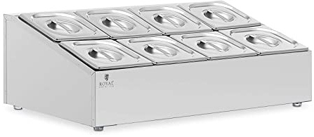 Royal Catering RCPN-07 GN Aufsatzbord 2 x 4 GN 1/6 12,8 l GN-Behälter-Ständer GN-Ständer Ständer für GN-Behälter