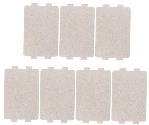 7 Glimmerscheibe Hitzebeständig Stück aus Glimmerpapier, Mikrowellen | Reparaturen im Haushalt, Leicht Zuschneidbar, Silber, für Mikrowellenherde und Zubehörteile