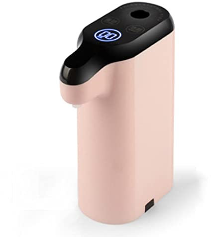Electric Cold/Hot Water Dispenser with Child Lock, Mini Tabletop Design - No Limescale, No Cleaning - Economical Instant Water,Pink
