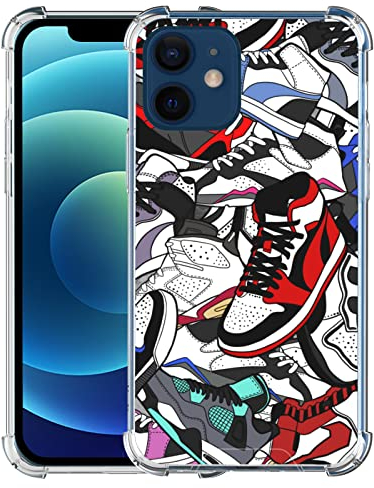 Axulimin Cool Shoe transparente Handyhülle für iPhone 12 Mini, für Teenager, Jungen, Männer, Kinder, Jungen, 13,7 cm (5,4 Zoll)