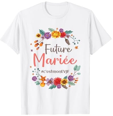 Future mariée Fête Enterrement vie de jeune Fille copines T-Shirt
