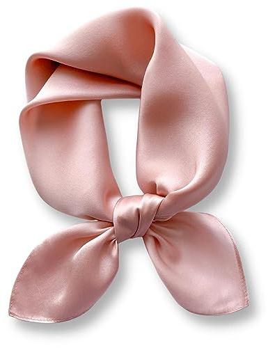 PoeticEHome Seidentuch für Damen aus 100% Maulbeerseide, 66 x 66 cm | Einfarbiges quadratisches Halstuch; als Seidenschal, Nickituch, Haar- oder Kopftuch tragbar; mit Geschenkbox