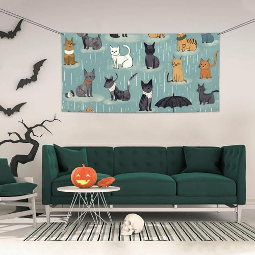 Raining Cats & Dogs Holiday Banner Party Decorations Birthday Party Banner For Business Graduation Wedding Decoration Any Occasion