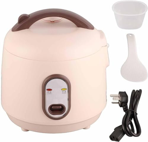 SEVSO Mini Rice Cooker, 2L Portable Small Travel Rice Cooker with Removable Non-Stick Pot And Keep Warm Function, Electric Steamer for Cooking Soup, Rice, Stews, Oatmeal,B