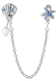 YUMINN Ocean Charms 925 Sterling Silber für Frauen Armbänder und Halsketten Turtle Fish Crab Dangle Perlen Geschenke für Damen