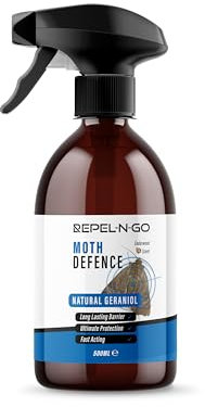 Repel-N-Go - Moth Repellent Deterrent Spray | Natural Eco-Friendly Pest Control Defence for Indoors and Outdoors - Contains Cedarwood & Geraniol 500ml