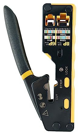 Drahtschneider Datenkabel Crimper Drahtschneider Zange Pass Through Modular Cat5 Cat5e Cat6 Crimpzange Tragbare Datenkabel Crimper