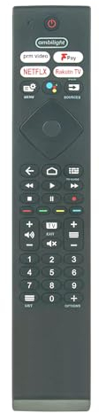 AULCMEET YKF474-B013 Nuevo Mando a Distancia de Voz de Repuesto Apto para fit for Philips Smart 4K OLED TV 43PUS8505 50PUS8505 58PUS8505 65PUS8505 70PUS8505 50PUS8507/62