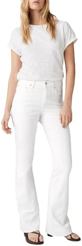 Levi's 726 Hr Flare Soft Clean White